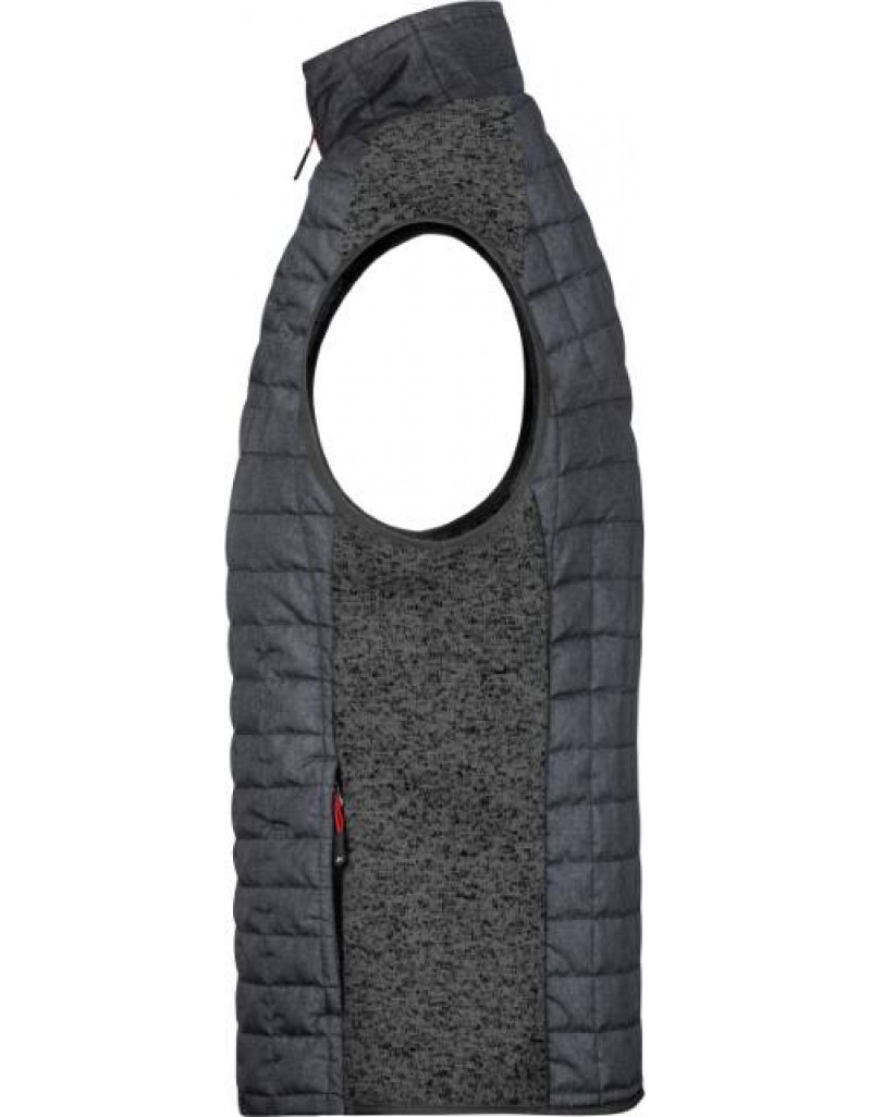 Vestă hibridă tricotată pentru bărbați